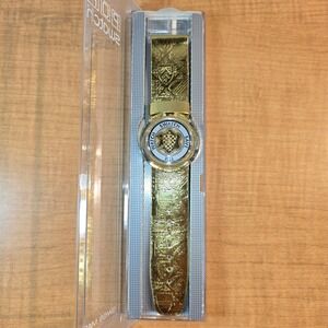 MINT COND. 1992 Swatch‎ POP Guinevere Watch RARE VINTAGE Never Worn GOLD Color